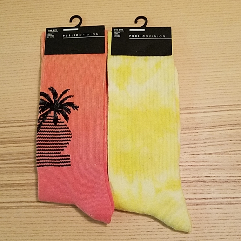 Public Opinion Mens socks, 2pack, One size